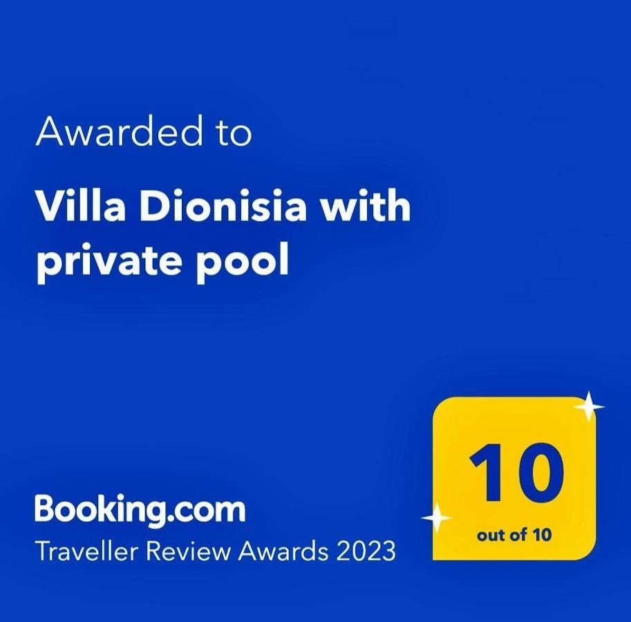 Villa Dionisia With Private Pool Roumelí Exterior foto